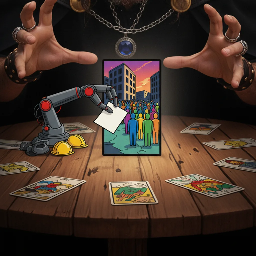 95 000 licenciements IA : mon tirage tarot gratuit divinatoire voit l’avenir mieux que ton DRH 🔮