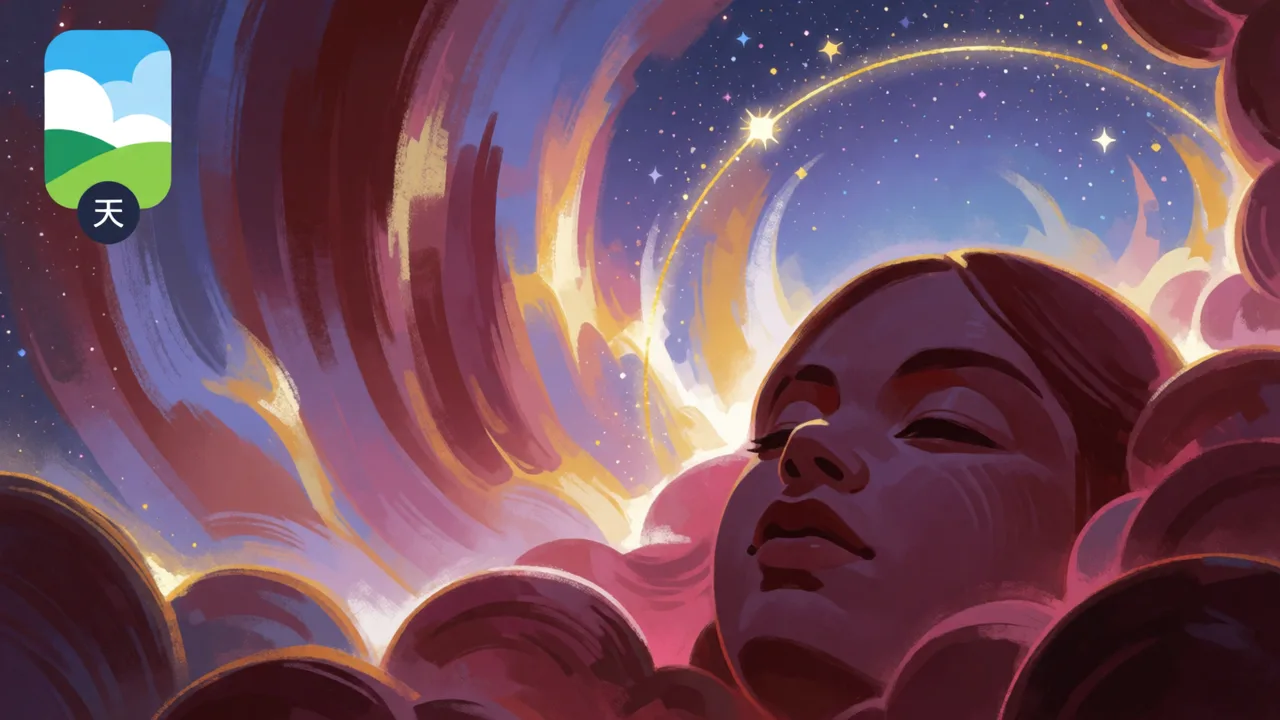 Rêver de ciel — illustration onirique (nature)