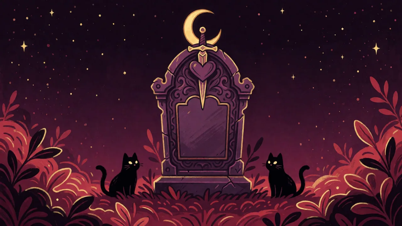 Rêver de cimetière — illustration onirique (lieux)